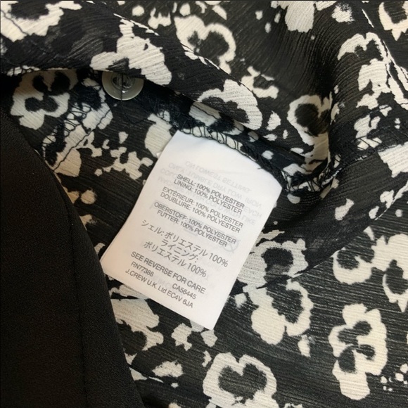 J. Crew Mercantile Black White Floral Dress - Picture 4 of 7